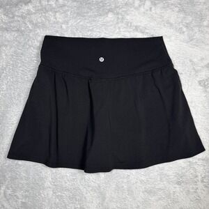Lululemon Align High Rise Skirt Women 12 Black LW8ALQS Yoga Lined Stretch